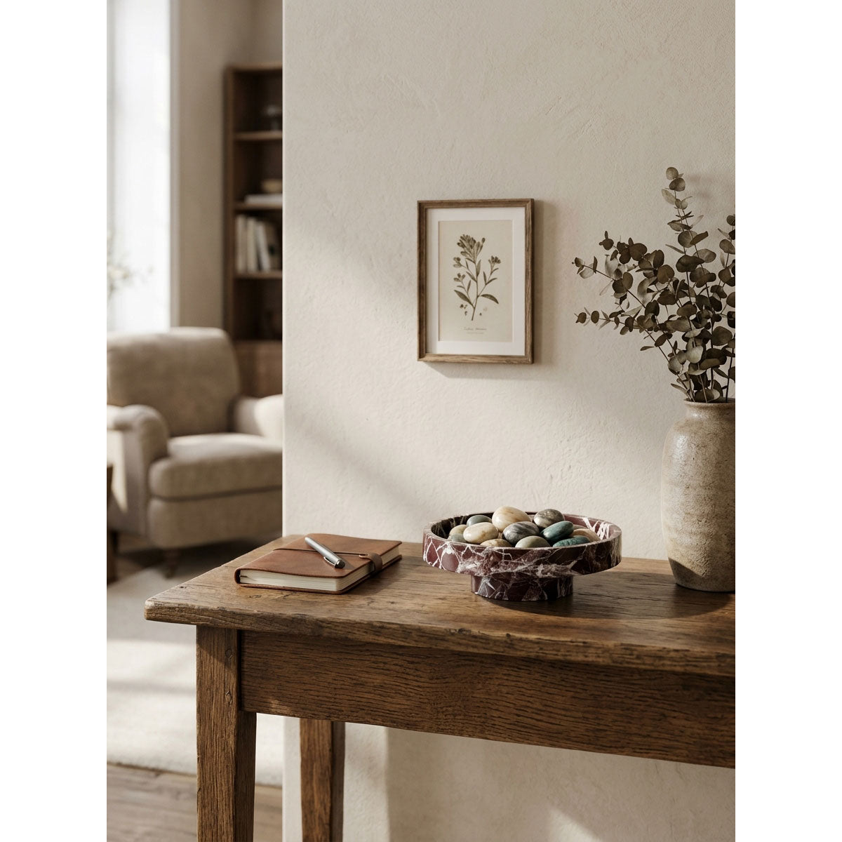 Verona Stone Pedestal Bowl
