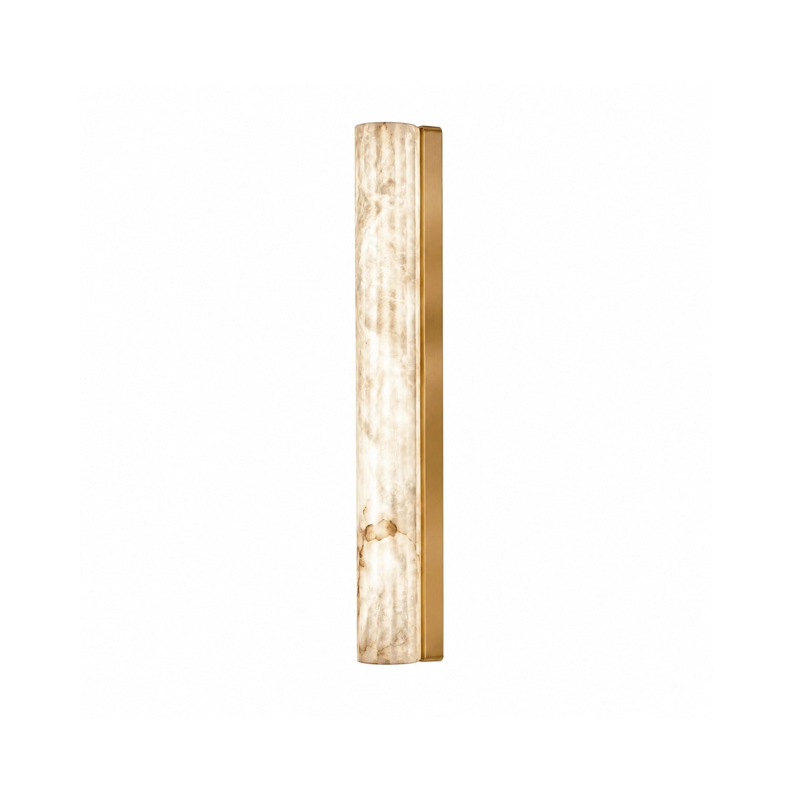 Vertical Alabaster Roller Wall Sconce