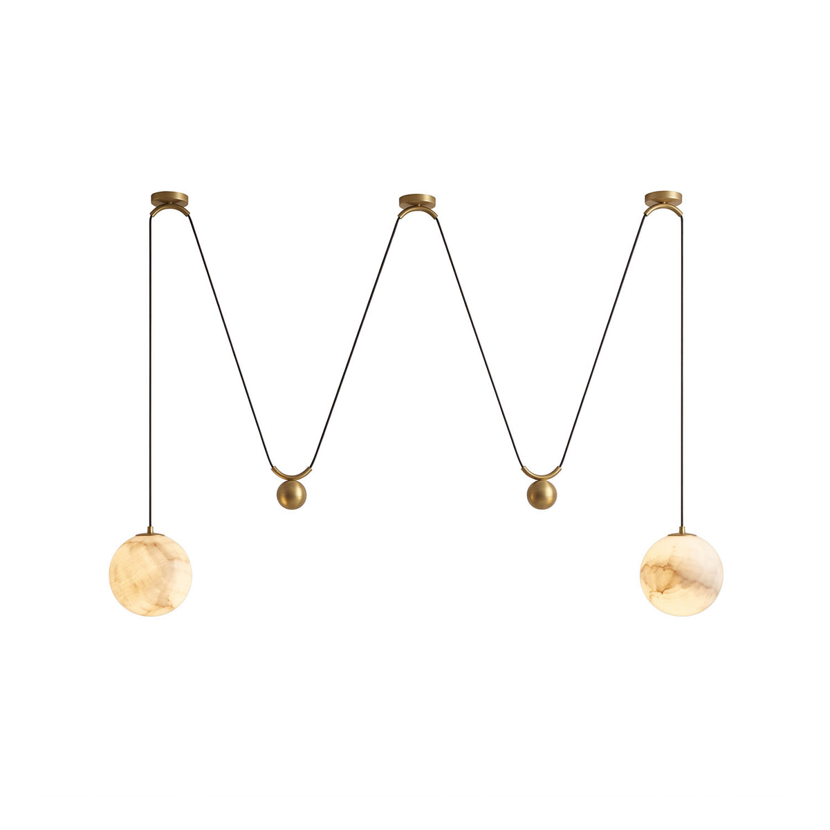 Suspension Contrepoids Albâtre Vesper