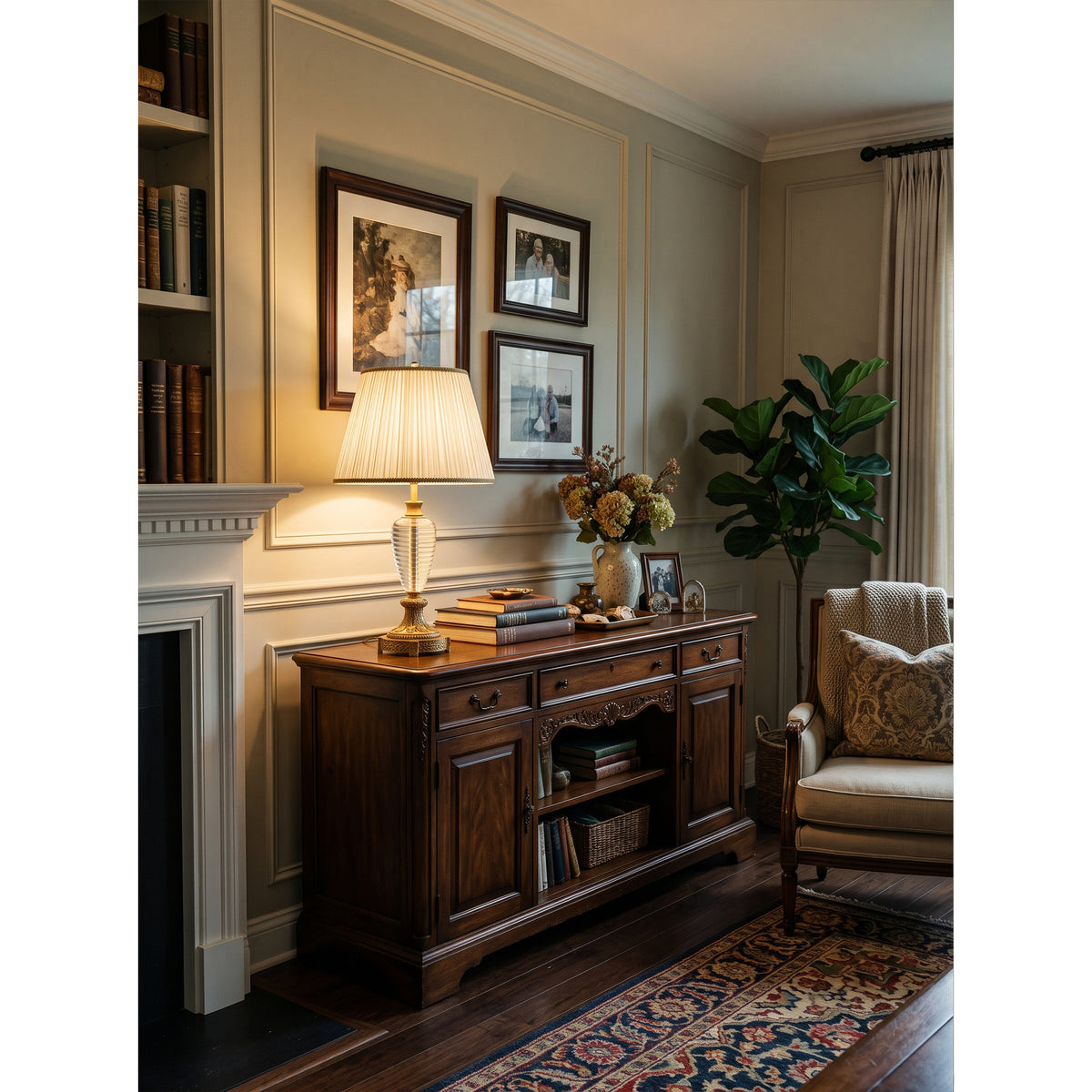 Waverly Crystal Baluster Table Lamp