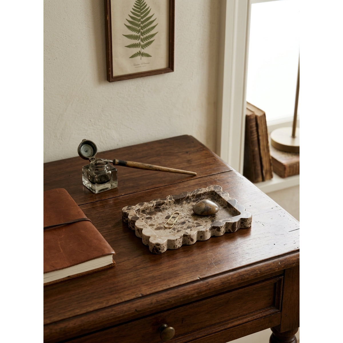 Wavy Stone Catchall Tray