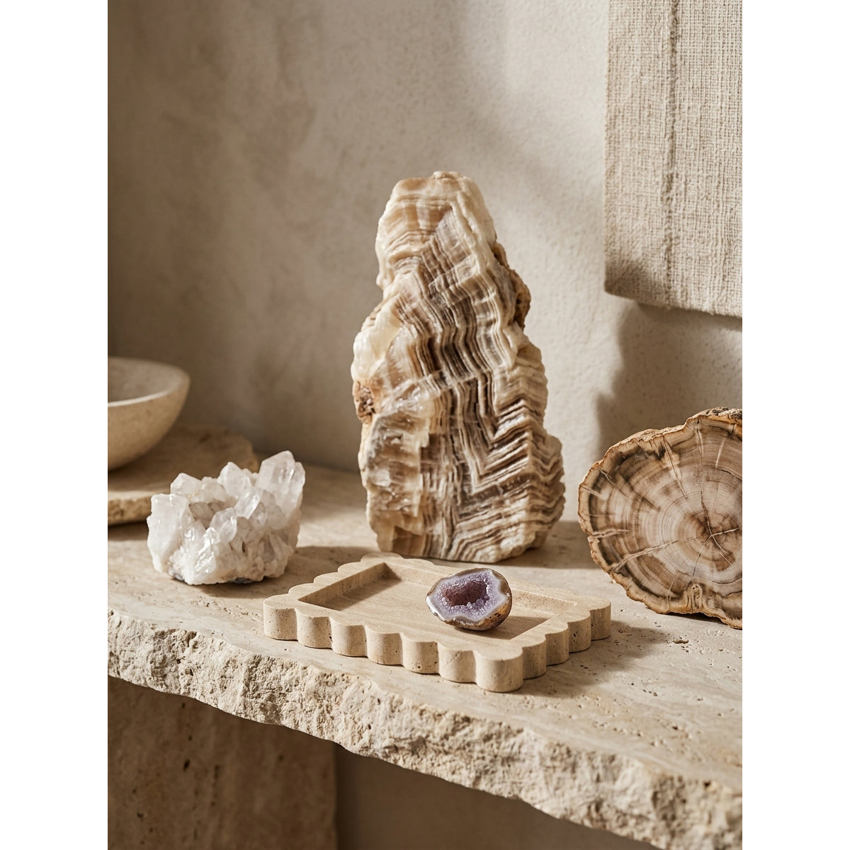 Wavy Stone Catchall Tray