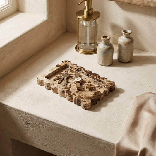 Wavy Stone Catchall Tray