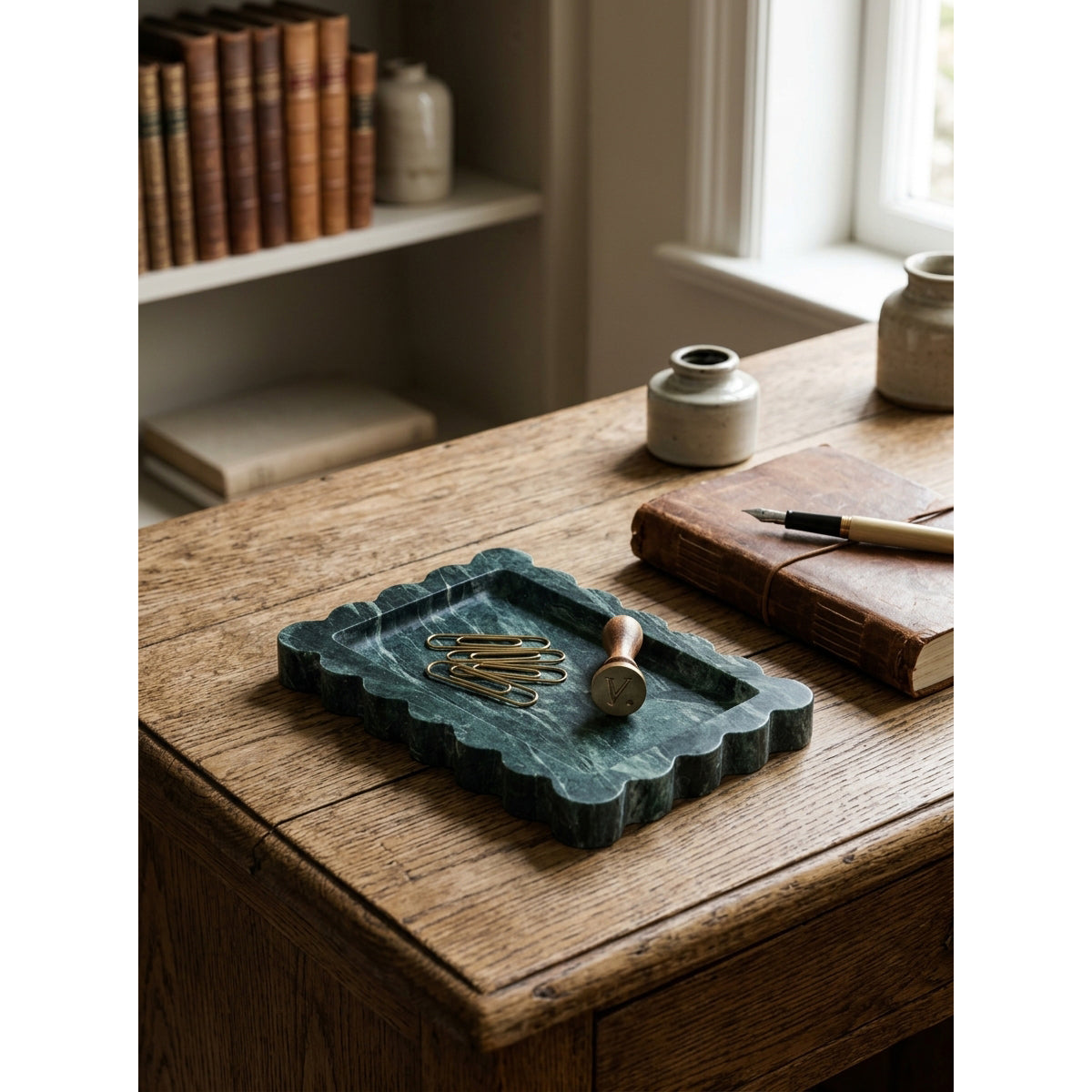 Wavy Stone Catchall Tray
