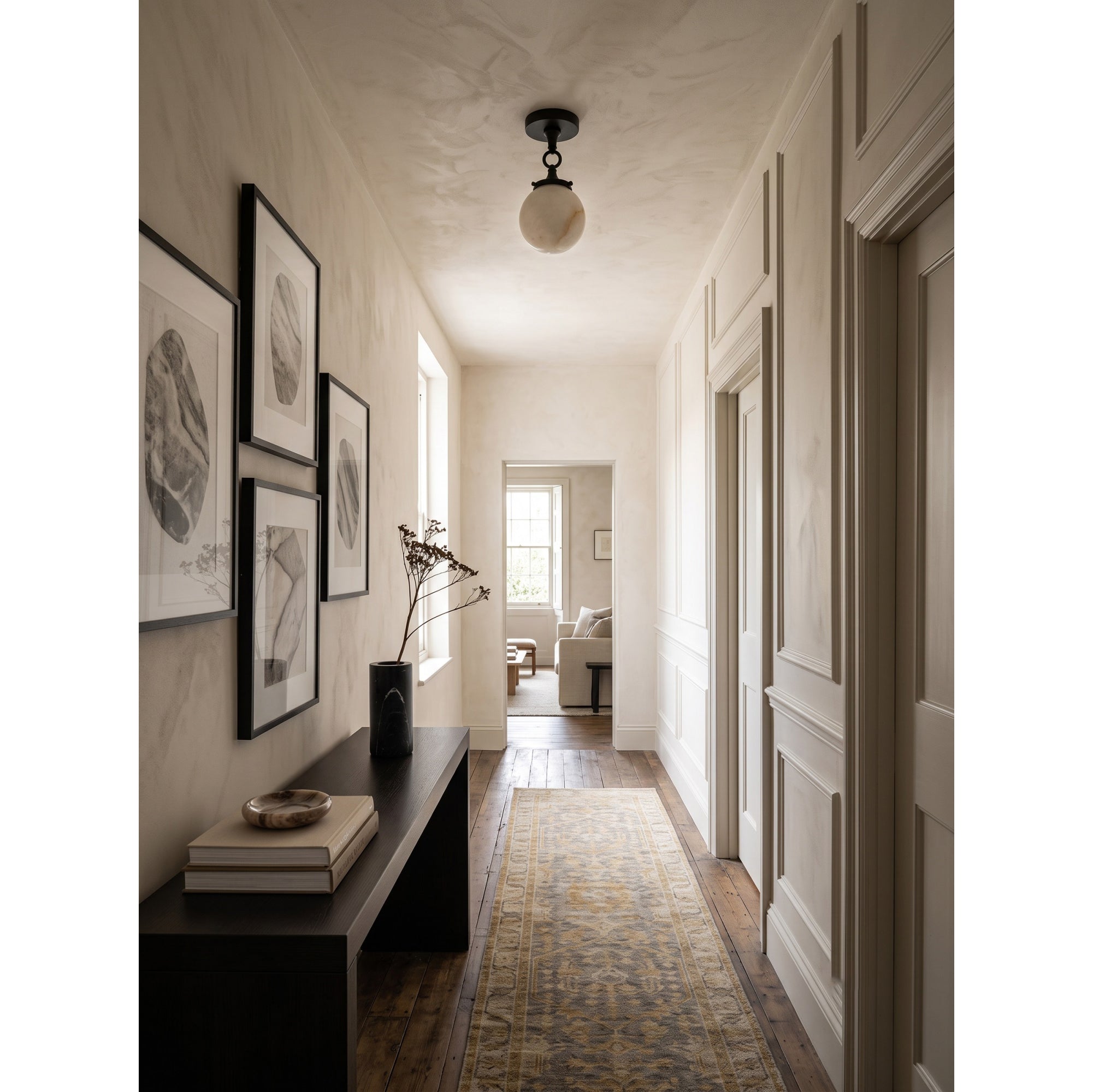 Wildwood Alabaster Semi-Flush Mount