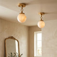 Load image into Gallery viewer, Wildwood Alabaster Semi-Flush Mount

