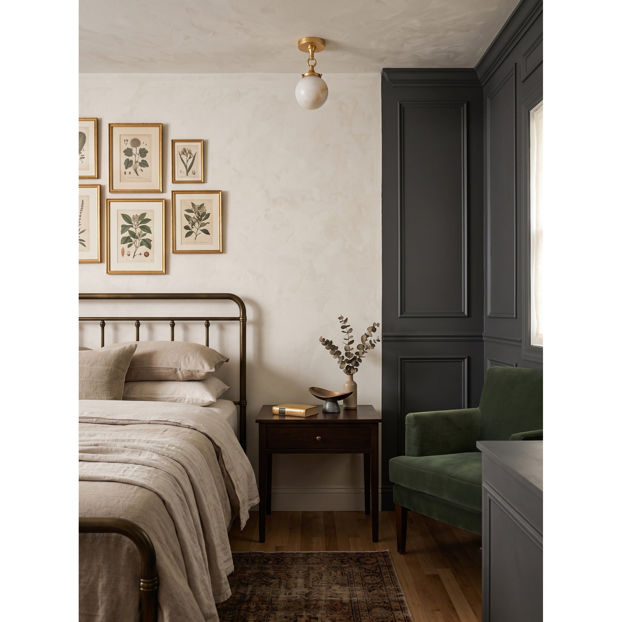 Wildwood Alabaster Semi-Flush Mount
