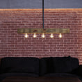 Bild in Galerie-Betrachter laden, Wood-beam Island Chandelier
