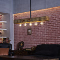 Bild in Galerie-Betrachter laden, Wood-beam Island Chandelier
