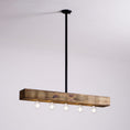 Bild in Galerie-Betrachter laden, Wood-beam Island Chandelier
