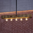Bild in Galerie-Betrachter laden, Wood-beam Island Chandelier
