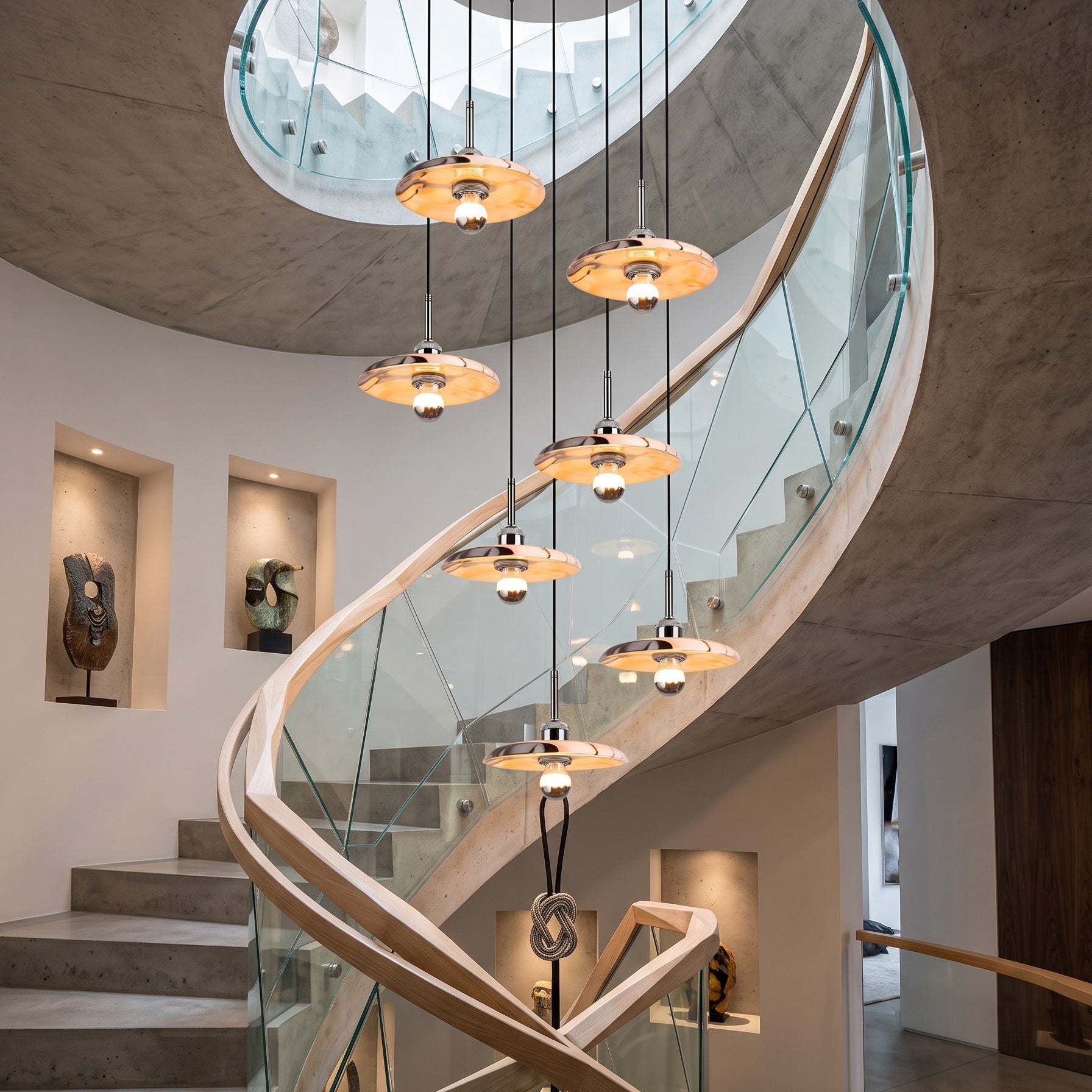 Zat Marble Cluster Chandelier