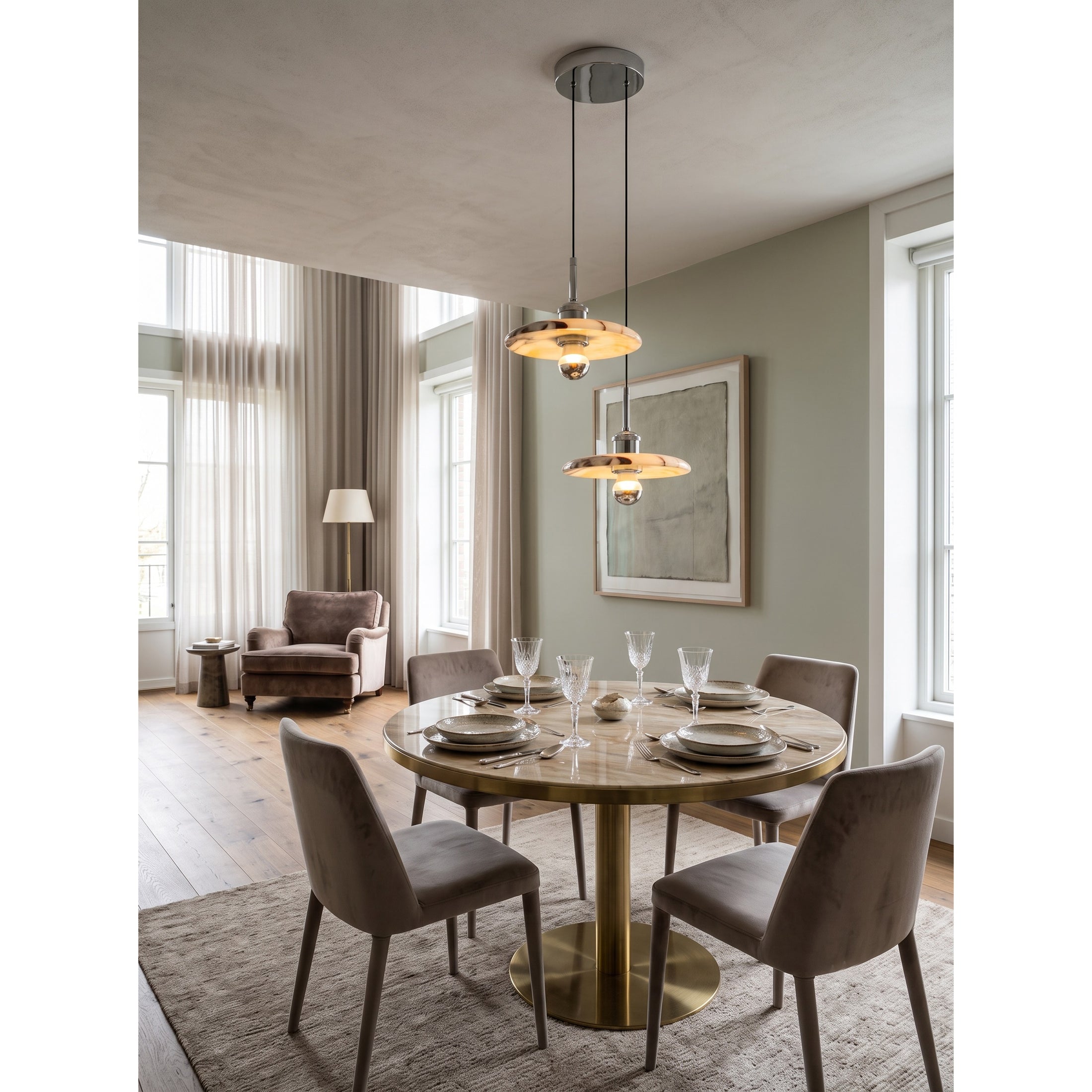 Zat Marble Cluster Chandelier