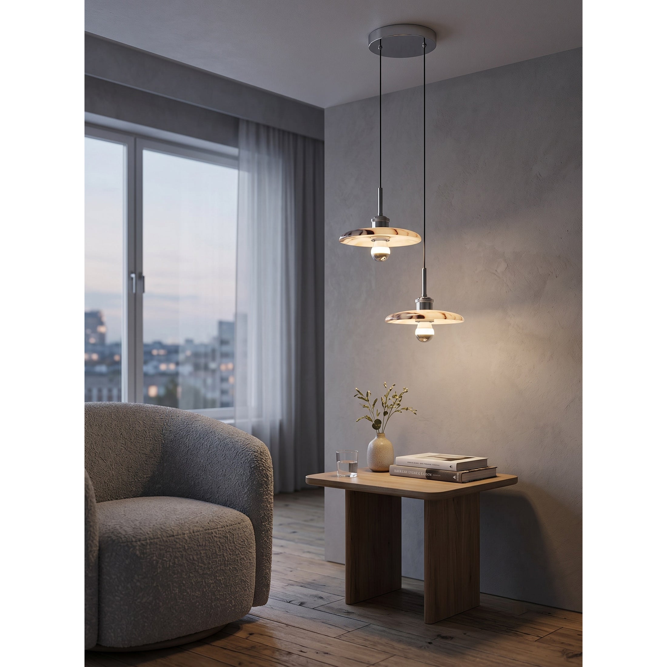 Zat Marble Cluster Chandelier