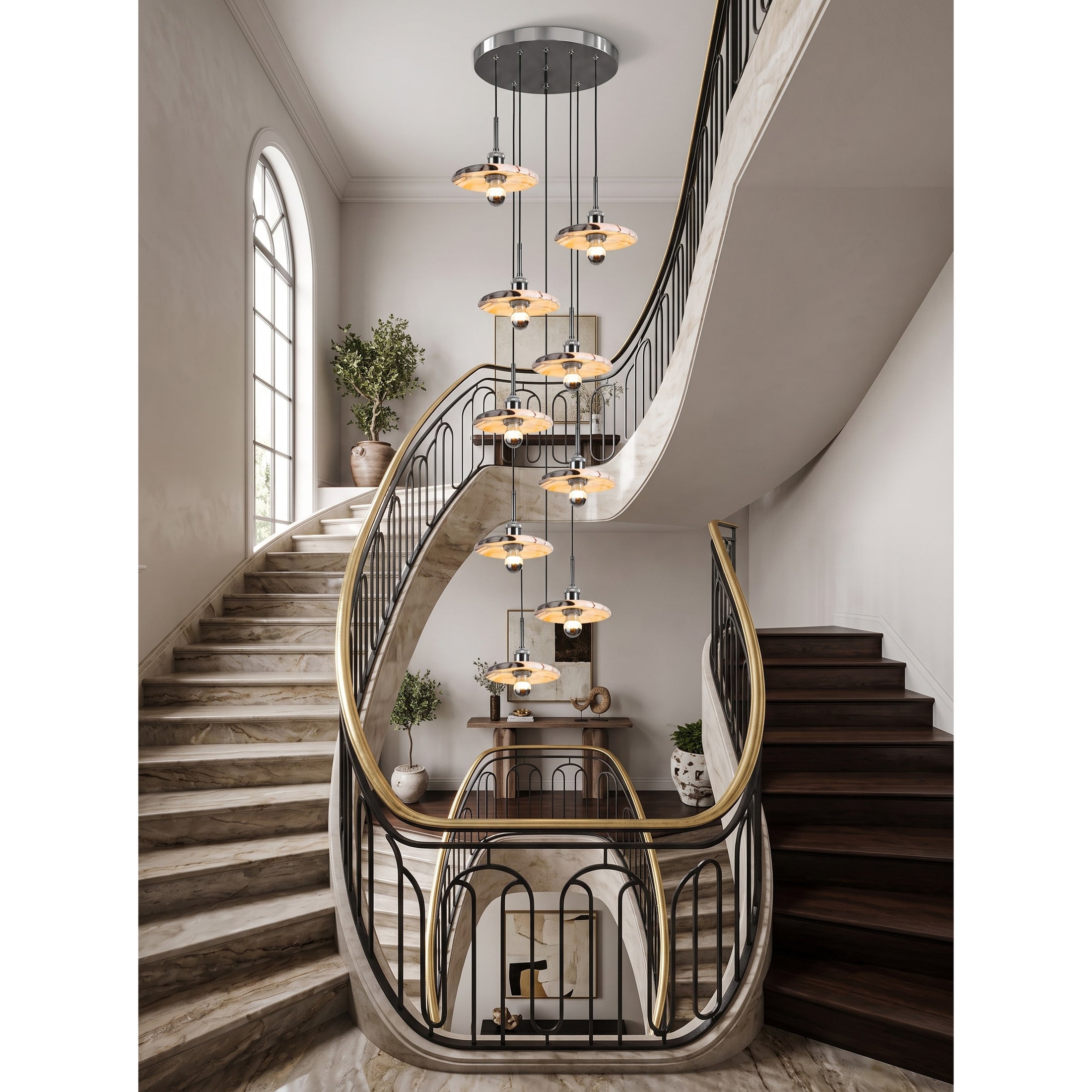 Zat Marble Cluster Chandelier
