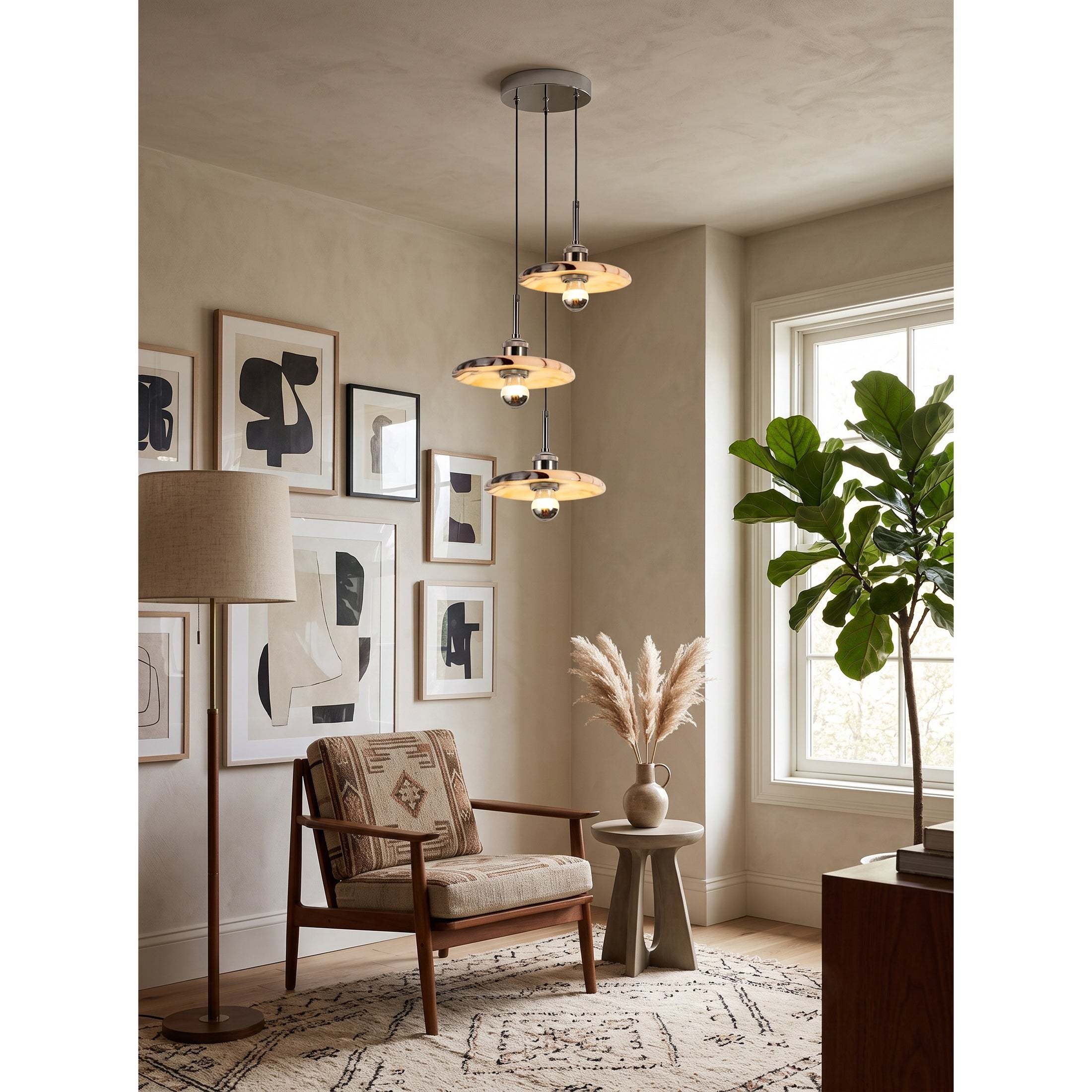 Zat Marble Cluster Chandelier