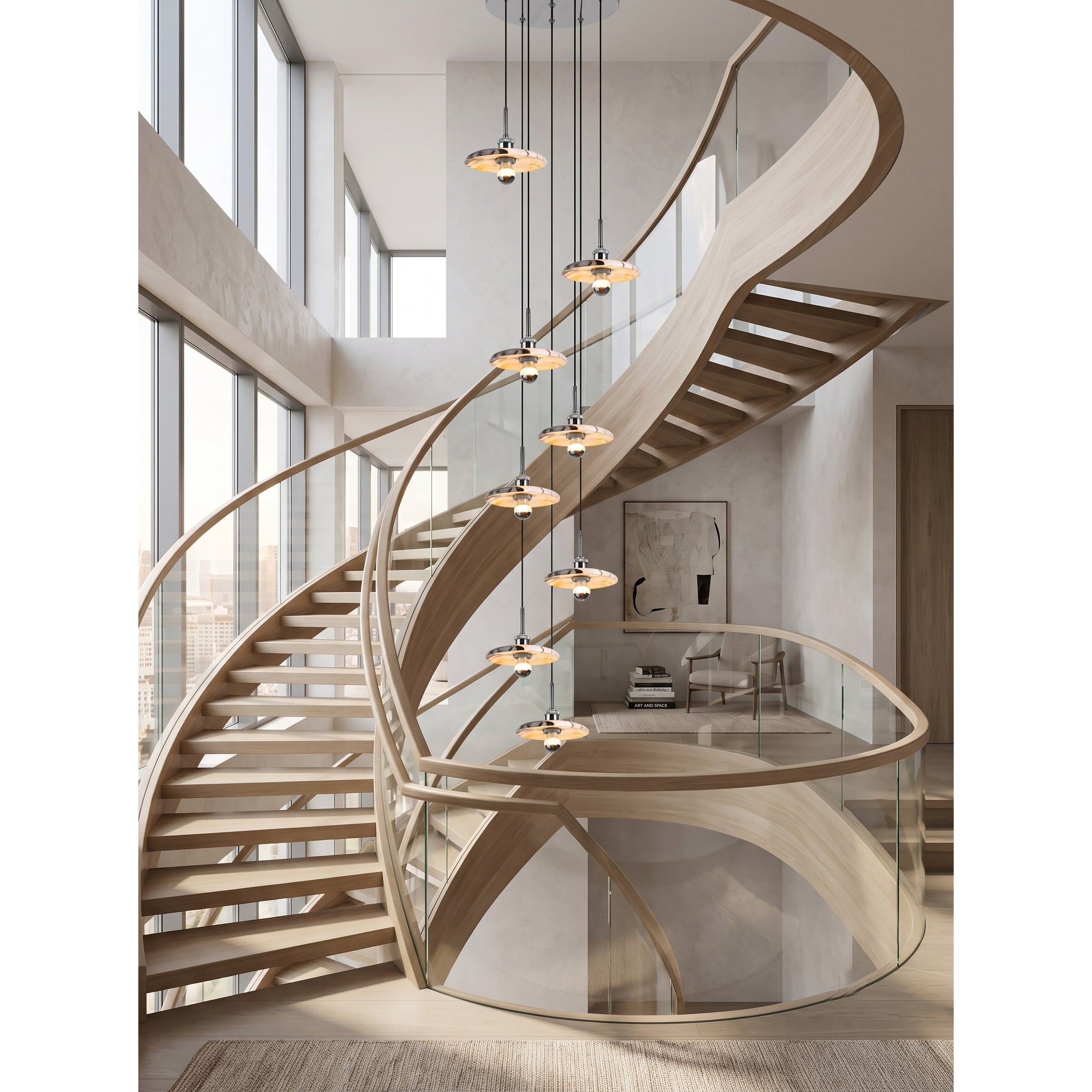 Zat Marble Cluster Chandelier