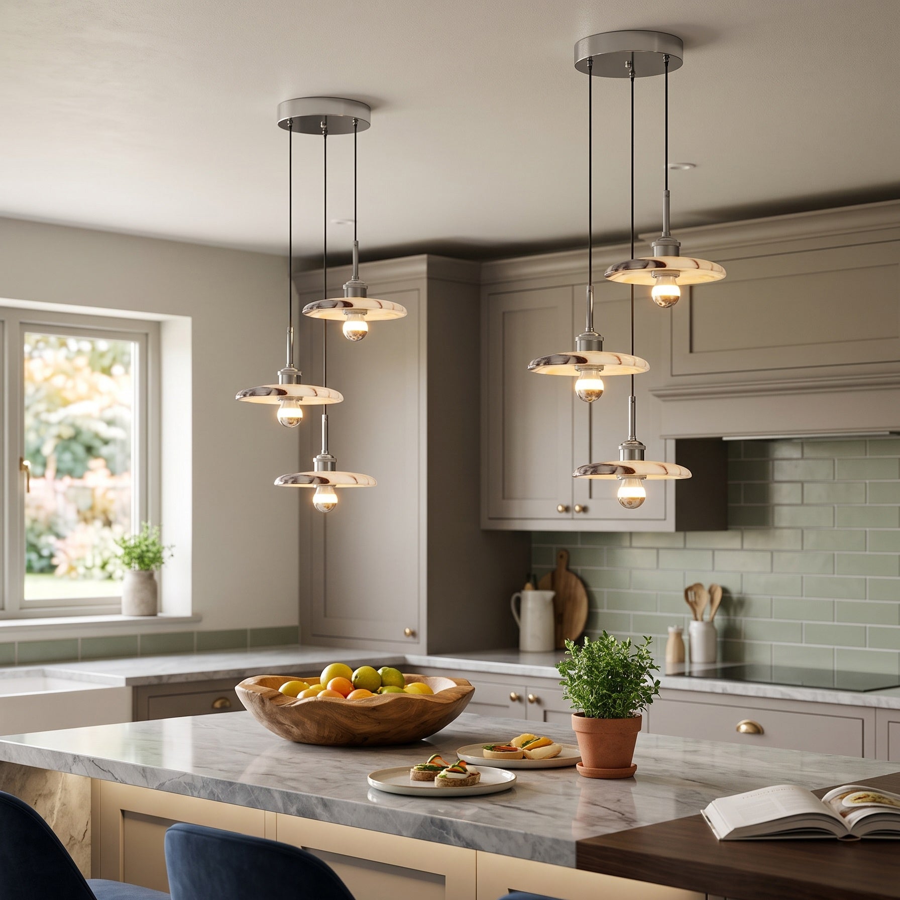 Zat Marble Cluster Chandelier