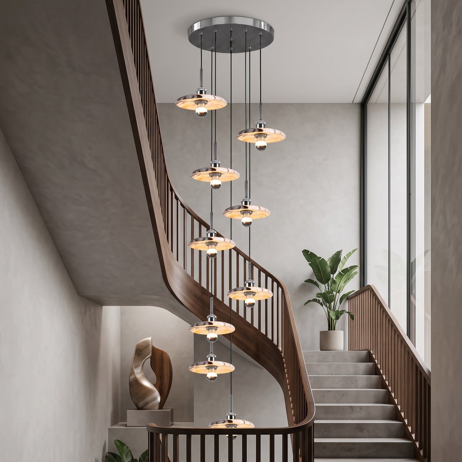 Zat Marble Cluster Chandelier