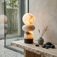 Load image into Gallery viewer, Zinnia Stacked Orb Table Lamp

