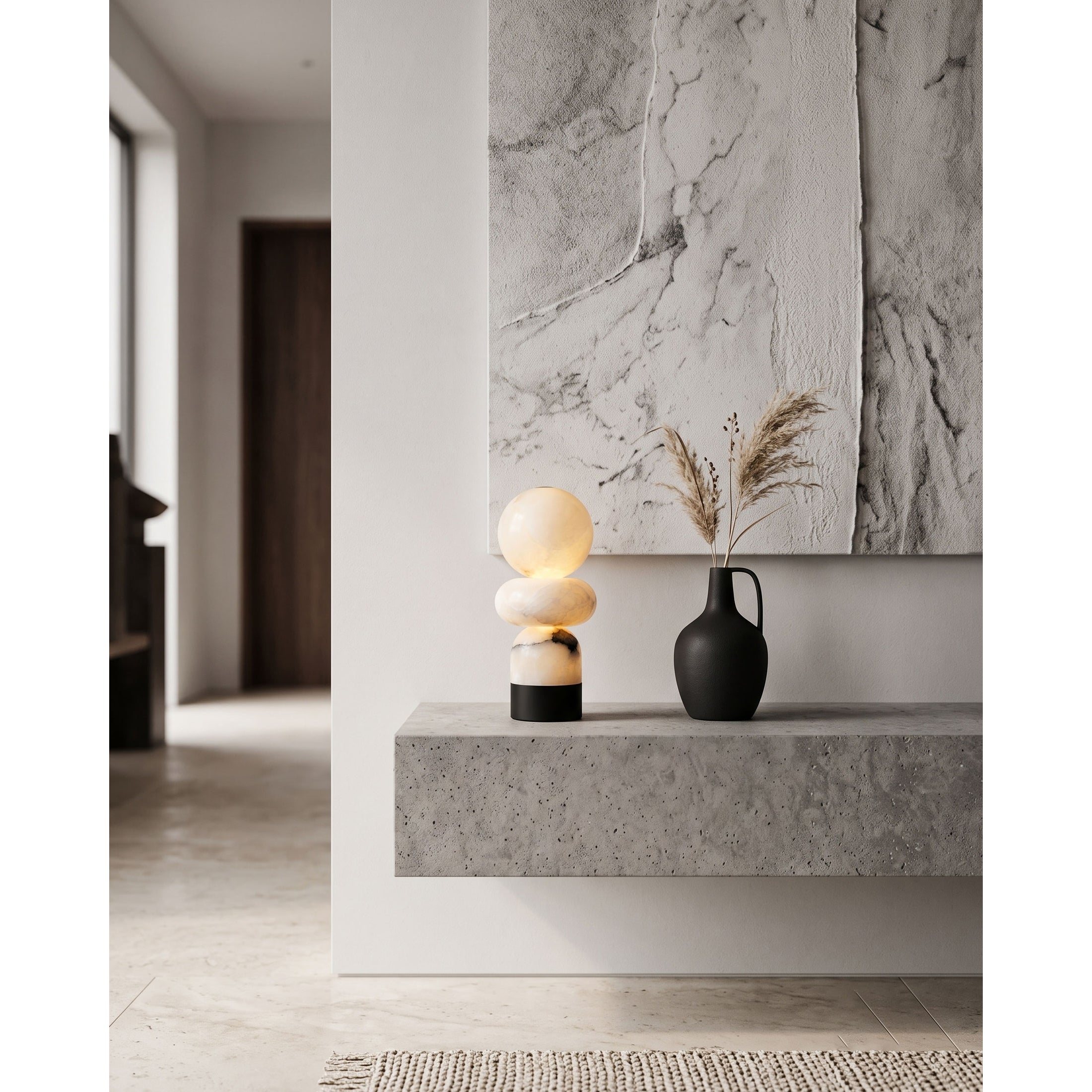 Zinnia Stacked Orb Table Lamp