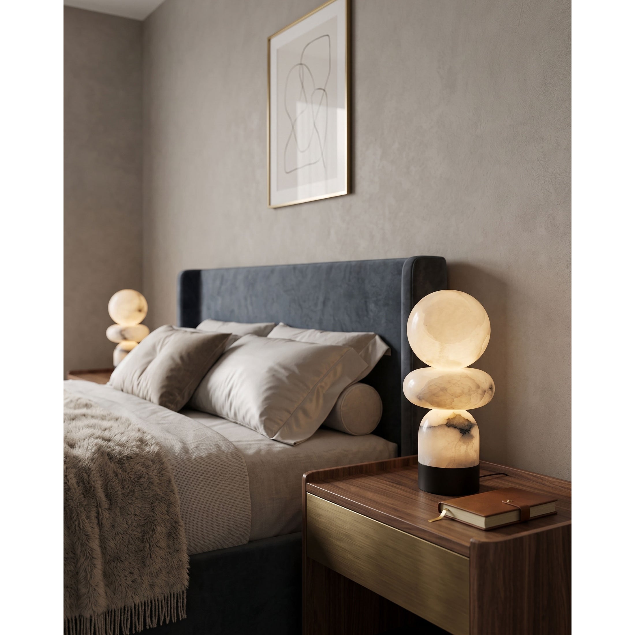 Zinnia Stacked Orb Table Lamp