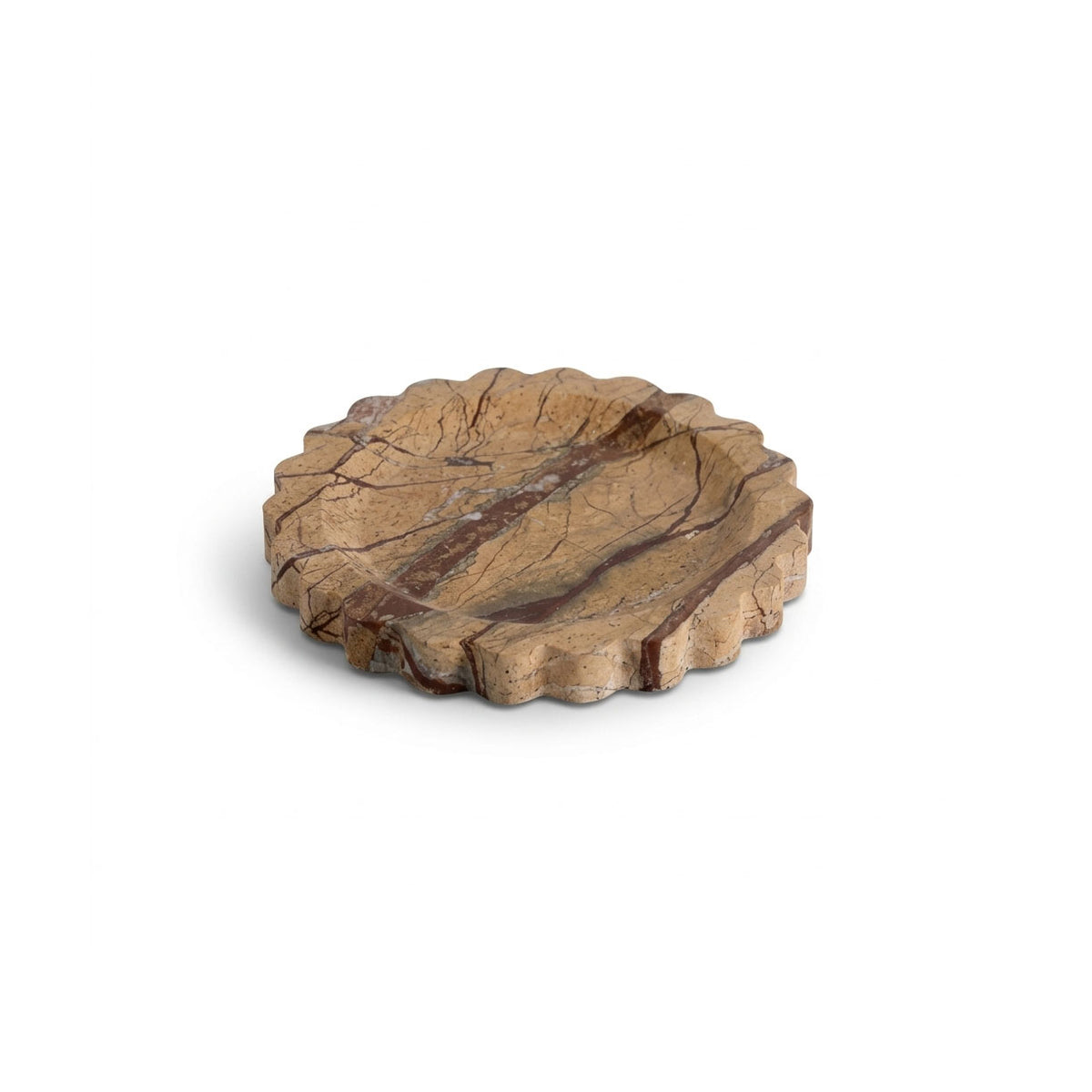 Zion Scalloped Stone Tray