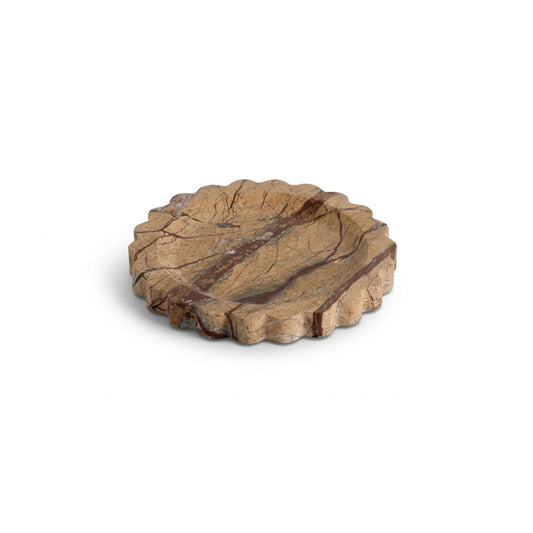 Zion Scalloped Stone Tray