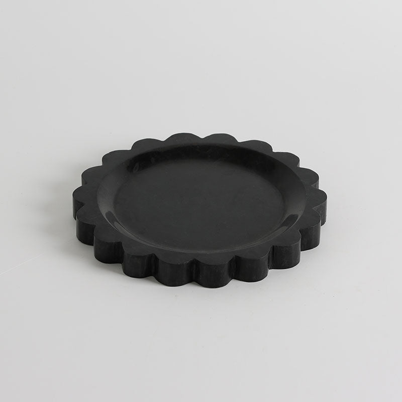 Zion Scalloped Stone Tray