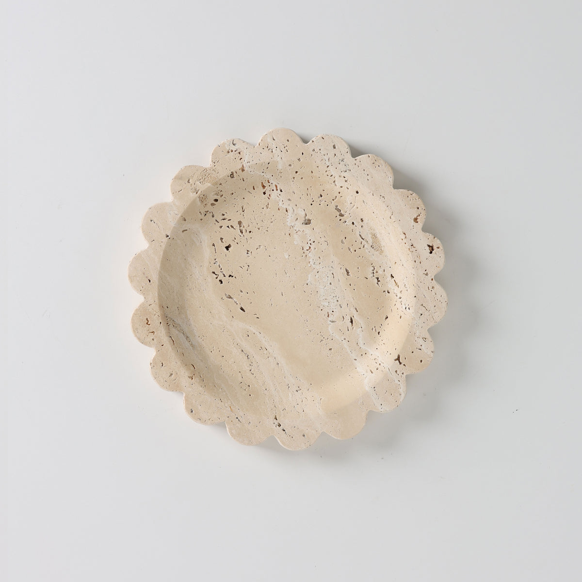 Zion Scalloped Stone Tray