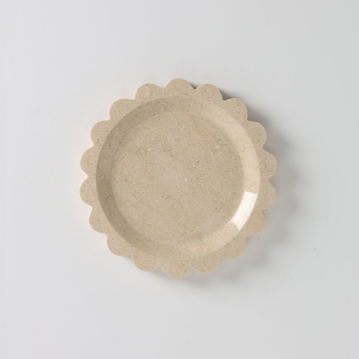 Zion Scalloped Stone Tray