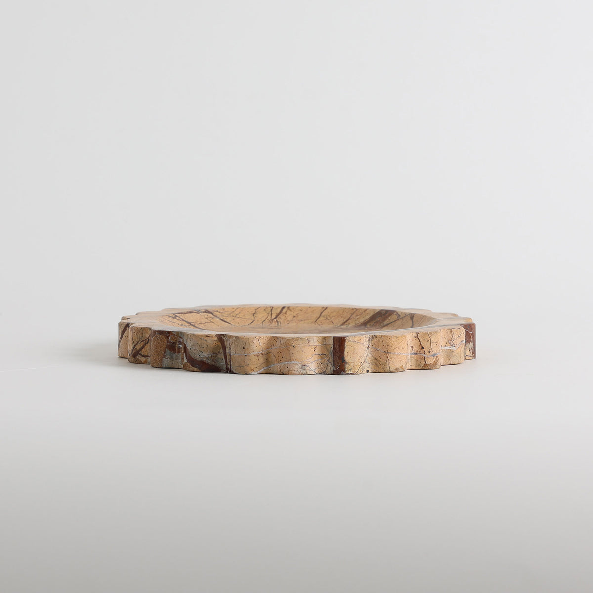 Zion Scalloped Stone Tray