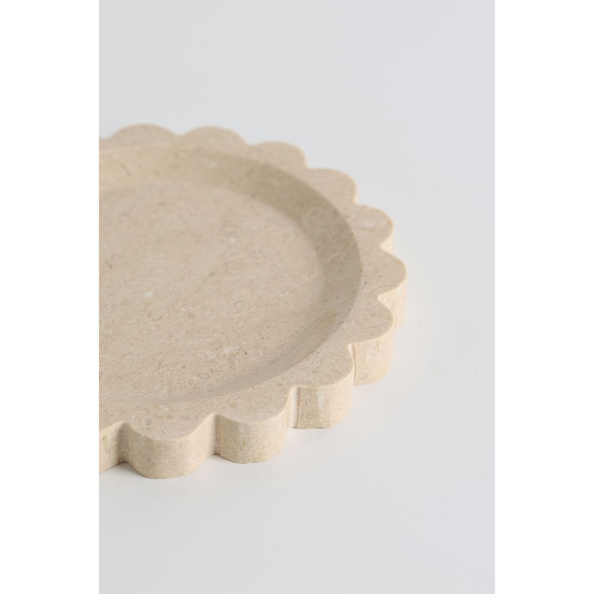 Zion Scalloped Stone Tray