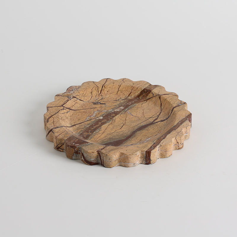 Zion Scalloped Stone Tray