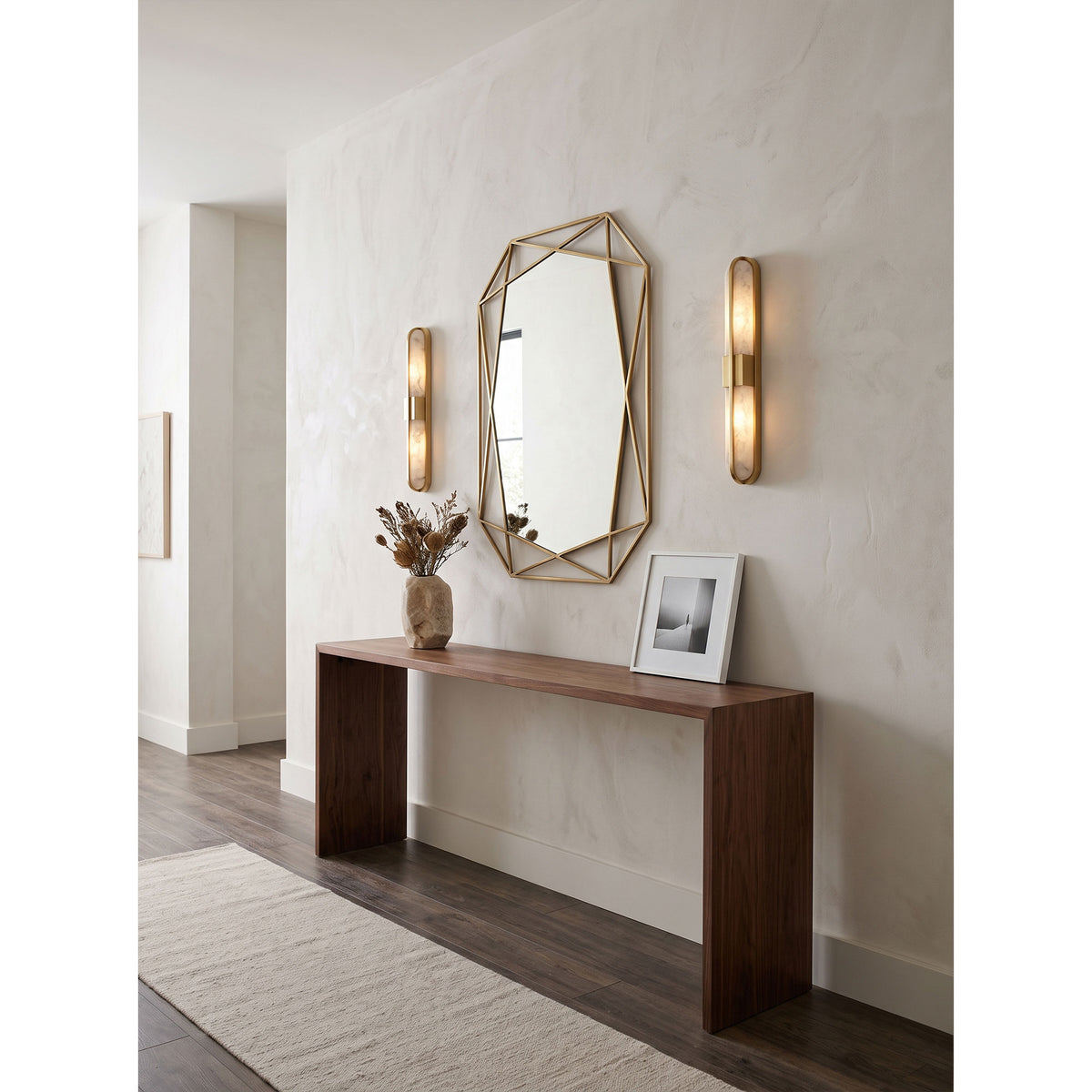 Zundiya Alabaster Wall Sconce