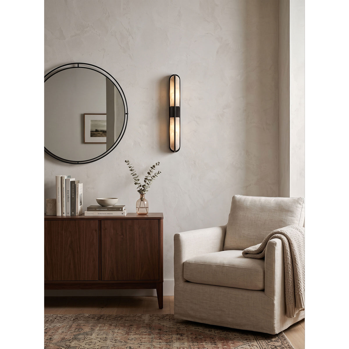 Zundiya Alabaster Wall Sconce