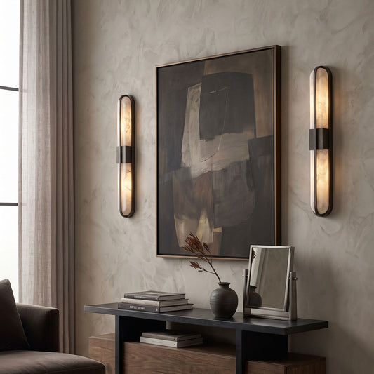 Zundiya Alabaster Wall Sconce