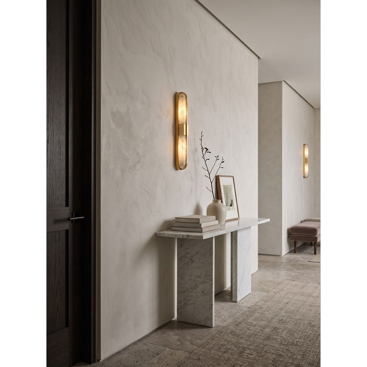 Zundiya Alabaster Wall Sconce
