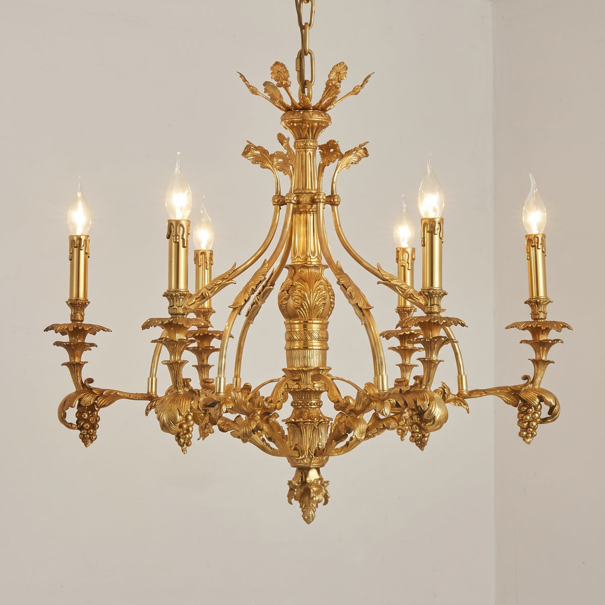 Vendome Brass Chandelier