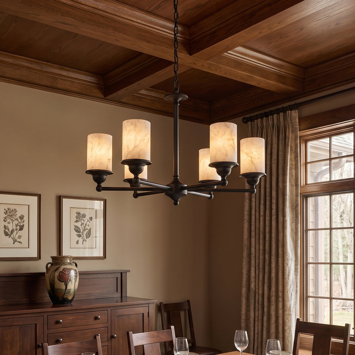 Stratton Alabaster Chandelier – detail 2