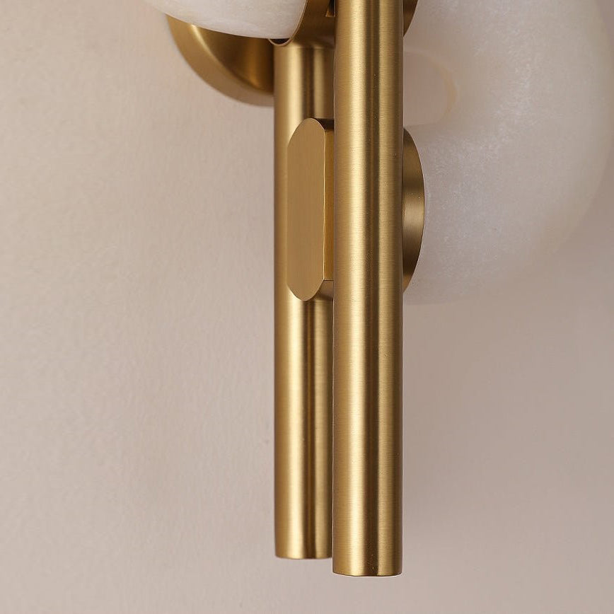 Aurelia Dual Disc Alabaster Wall Sconce