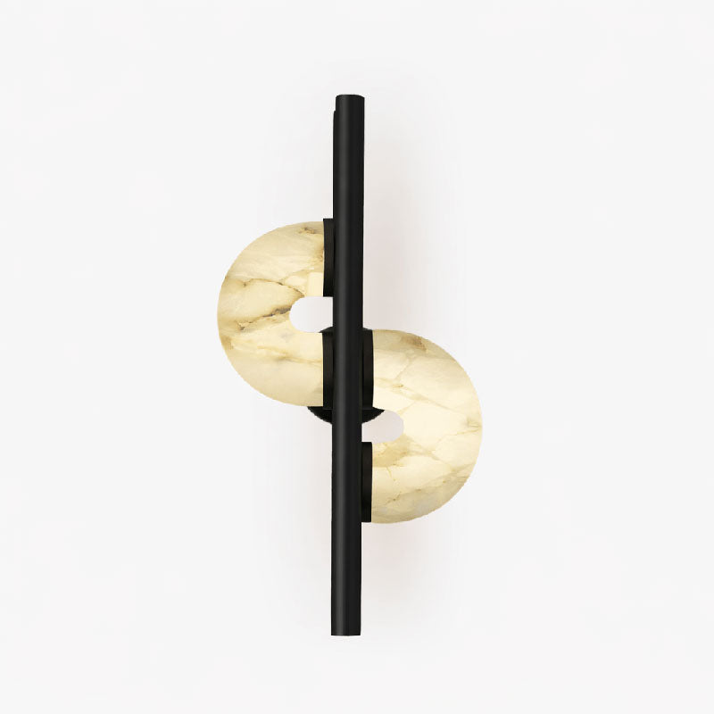 Aurelia Dual Disc Alabaster Wall Sconce