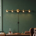 Charger l'image dans la visionneuse de la galerie, Halophane Brass Plug-in Wall Sconce
