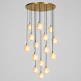 Load image into Gallery viewer, Lilin Alabaster Chandelier
