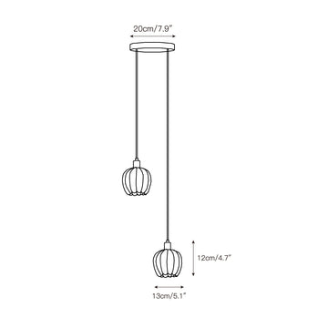 Lilin Alabaster Chandelier – detail 4 — Dimension drawings 1