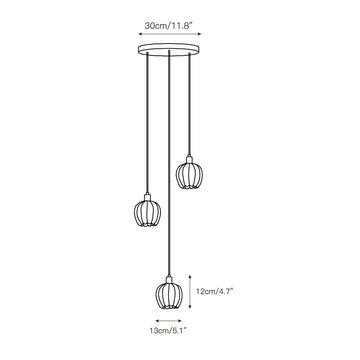 Lilin Alabaster Chandelier – detail 5 — Dimension drawings 2