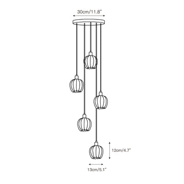 Lilin Alabaster Chandelier – detail 6 — Dimension drawings 3