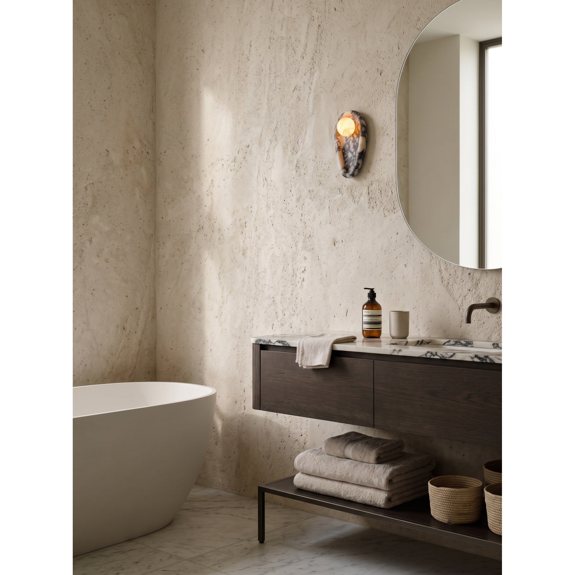 Nidus Marble Wall Sconce