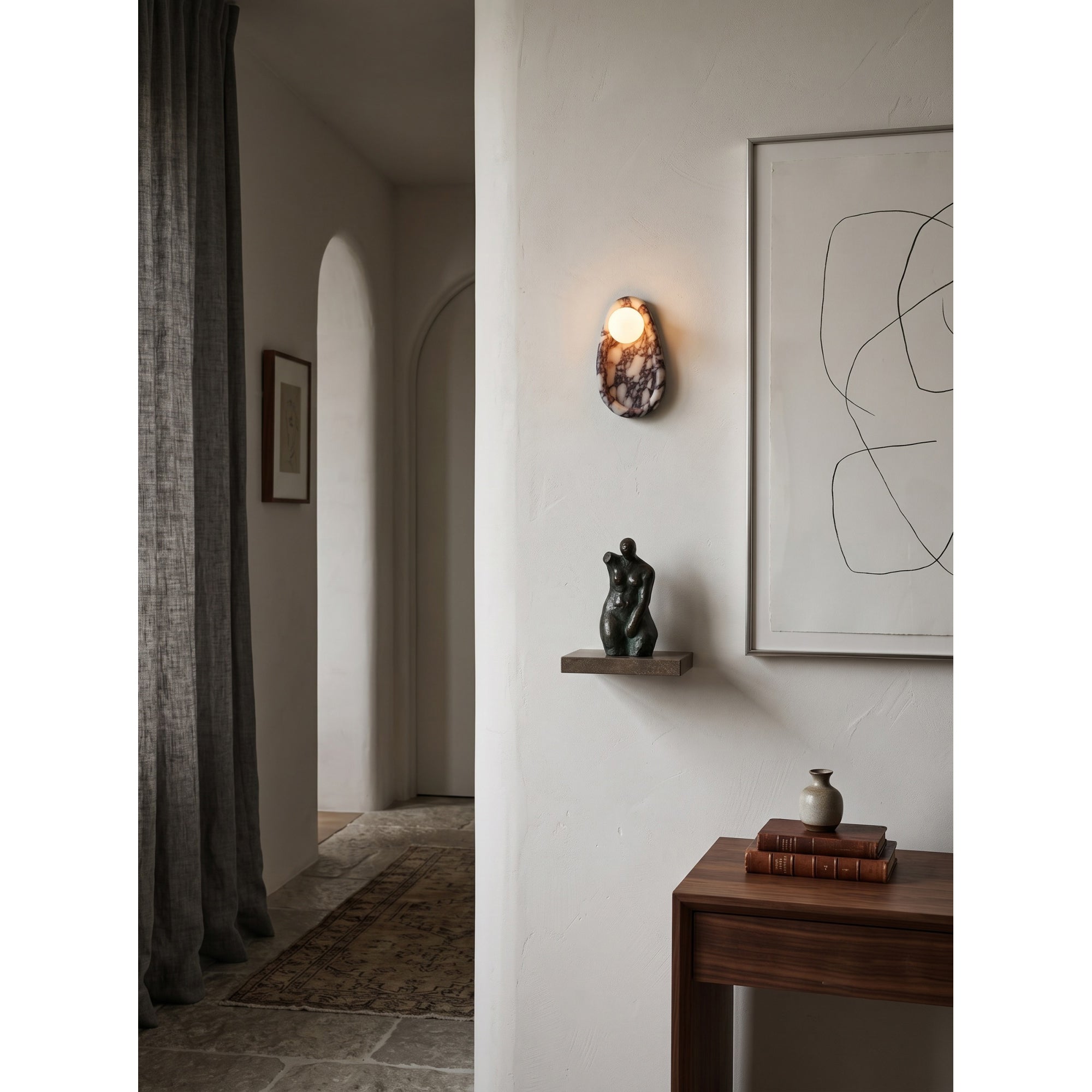 Nidus Marble Wall Sconce