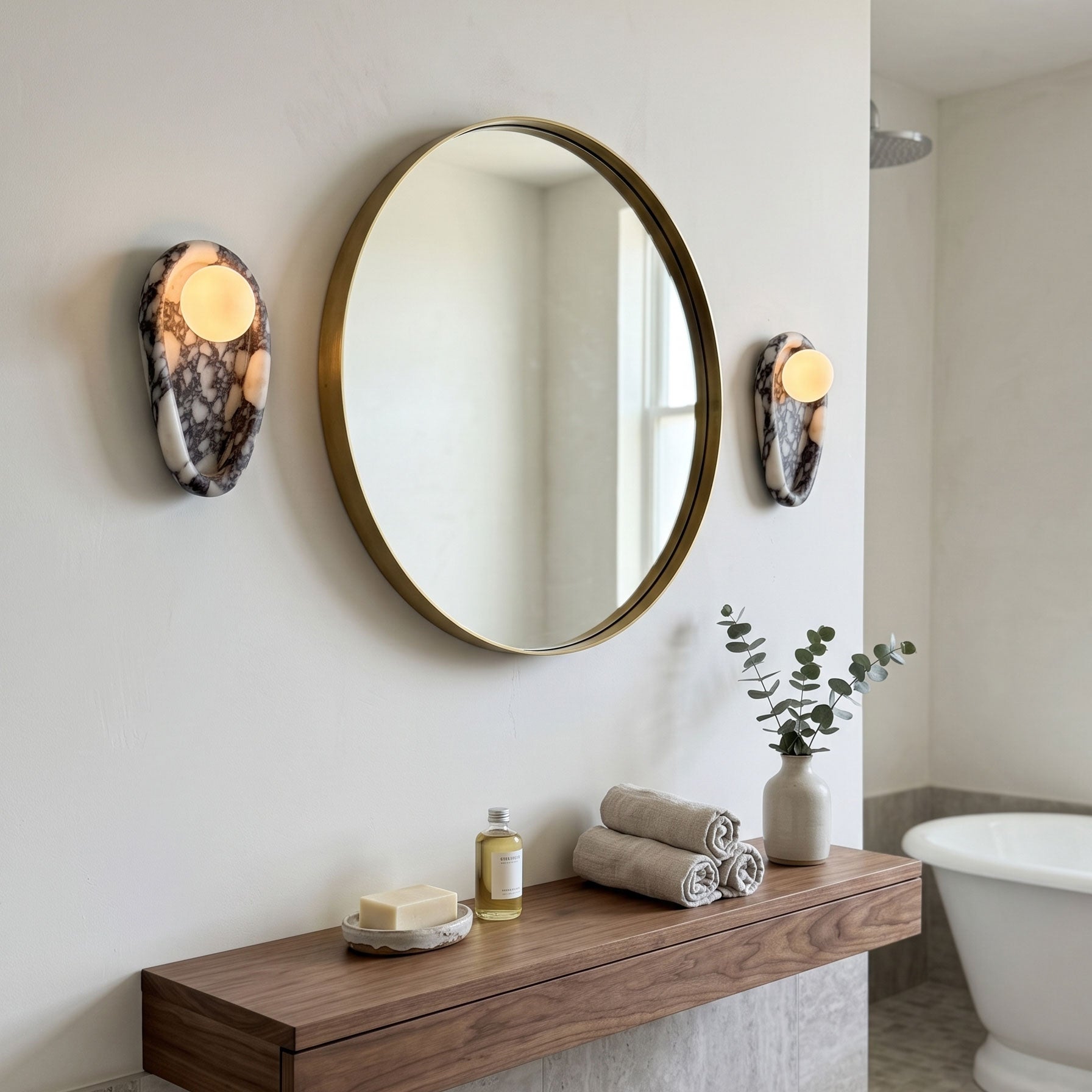 Nidus Marble Wall Sconce